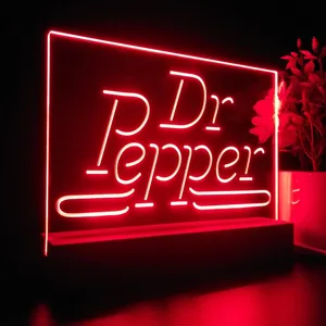 Dr. Pepper Banner LED Desk Light