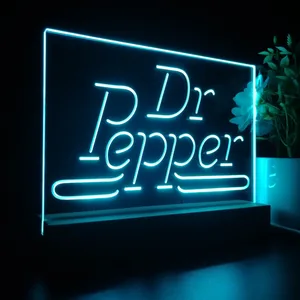 Dr. Pepper Banner LED Desk Light