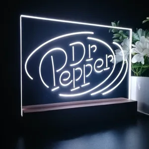 Dr. Pepper Circle Banner LED Desk Light