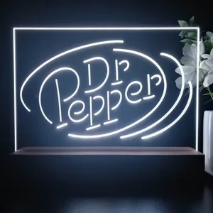 Dr. Pepper Circle Banner LED Desk Light