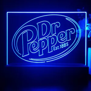 Dr. Pepper Logo LED Desk Light