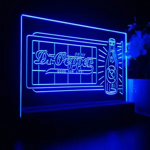 Dr. Pepper Novelty Bottle LED Desk Light