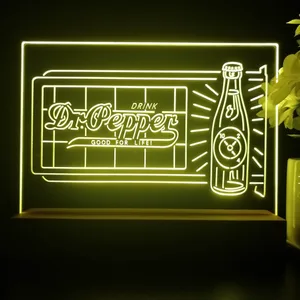 Dr. Pepper Novelty Bottle LED Desk Light