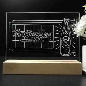 Dr. Pepper Novelty Bottle LED Desk Light