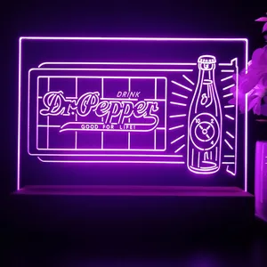 Dr. Pepper Novelty Bottle LED Desk Light