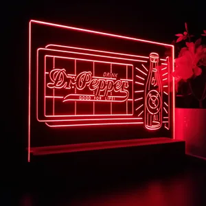Dr. Pepper Novelty Bottle LED Desk Light