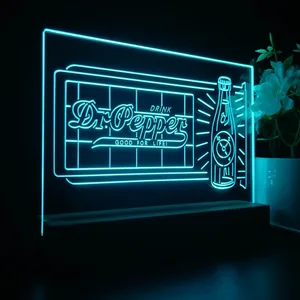 Dr. Pepper Novelty Bottle LED Desk Light