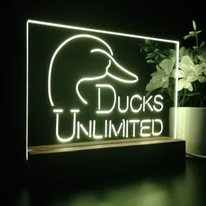Ducks Unlimited Logo LED Desk Light