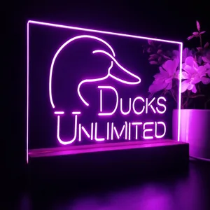 Ducks Unlimited Logo LED Desk Light