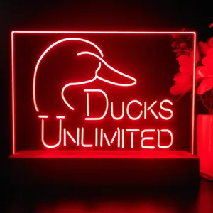 Ducks Unlimited Logo LED Desk Light