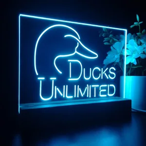 Ducks Unlimited Logo LED Desk Light