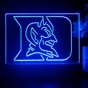Duke Blue Devils Logo LED Desk Light