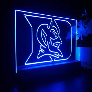 Duke Blue Devils Logo LED Desk Light