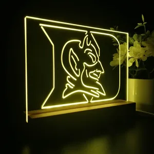Duke Blue Devils Logo LED Desk Light