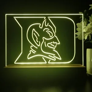 Duke Blue Devils Logo LED Desk Light
