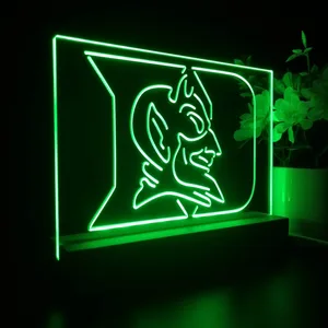 Duke Blue Devils Logo LED Desk Light