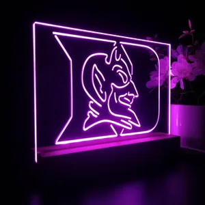 Duke Blue Devils Logo LED Desk Light