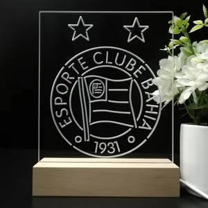 Esporte Clube Bahia Logo LED Desk Light