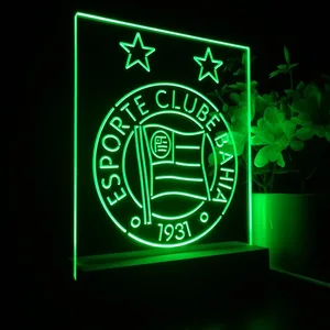 Esporte Clube Bahia Logo LED Desk Light