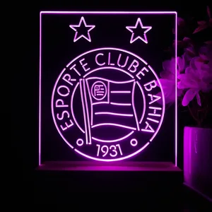 Esporte Clube Bahia Logo LED Desk Light