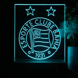 Esporte Clube Bahia Logo LED Desk Light