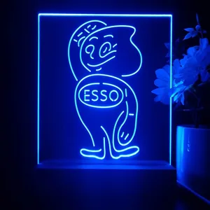 Esso Oil Drop Logo LED Desk Light