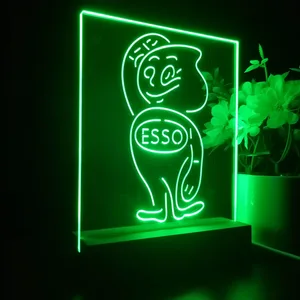 Esso Oil Drop Logo LED Desk Light