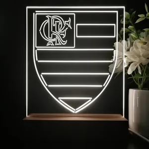 Flamengo Logo 2 LED Desk Light