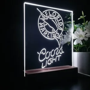 Florida Marlins Coors Light LED Desk Light