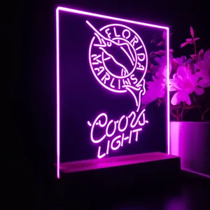 Florida Marlins Coors Light LED Desk Light