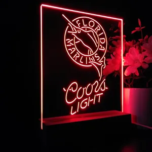 Florida Marlins Coors Light LED Desk Light