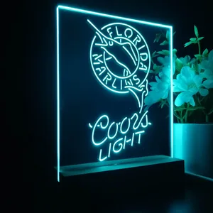 Florida Marlins Coors Light LED Desk Light