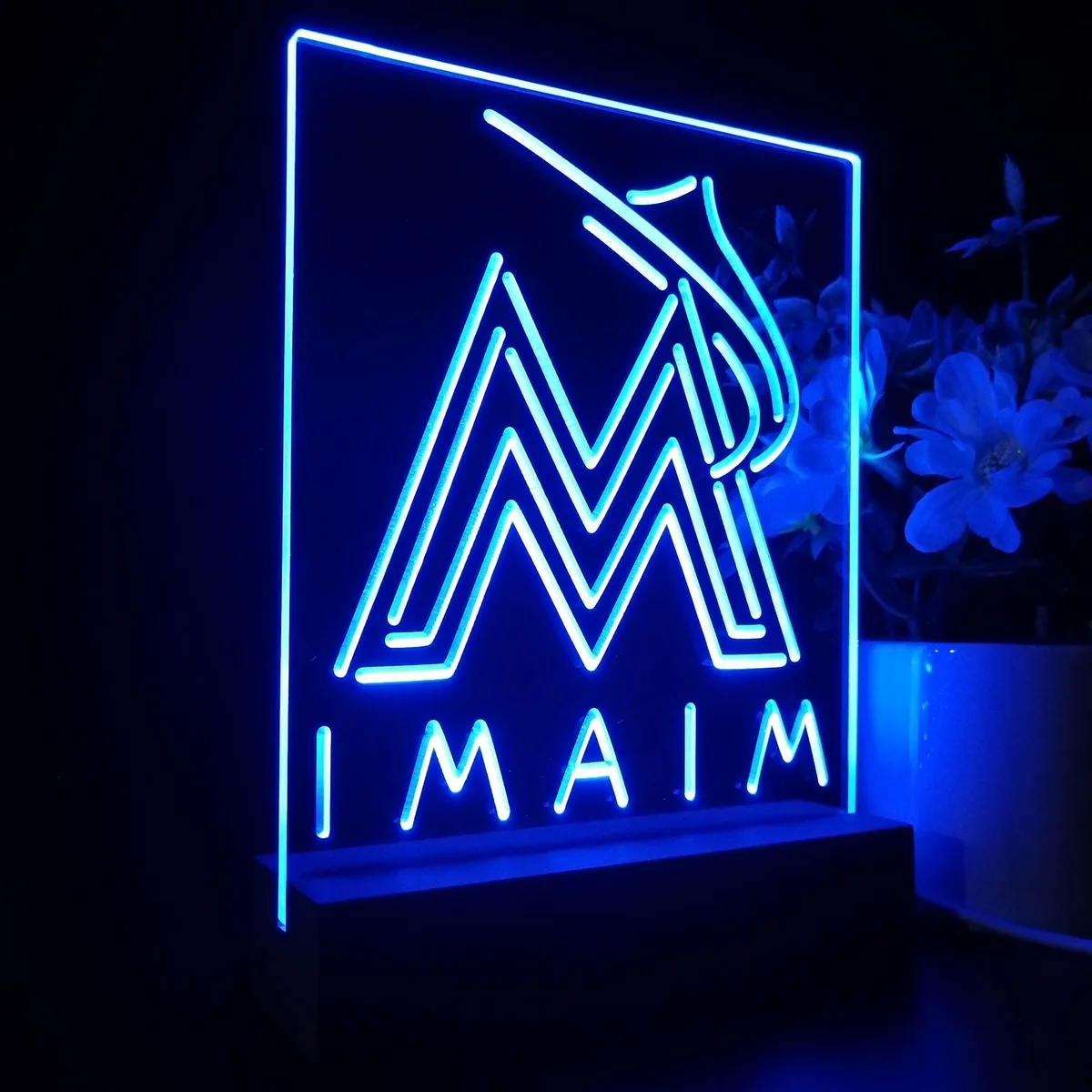 Florida Marlins Logo 1 LED Desk Light