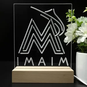 Florida Marlins Logo 1 LED Desk Light