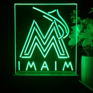 Florida Marlins Logo 1 LED Desk Light