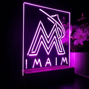 Florida Marlins Logo 1 LED Desk Light