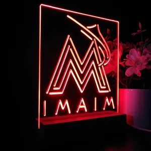 Florida Marlins Logo 1 LED Desk Light