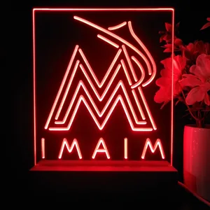 Florida Marlins Logo 1 LED Desk Light