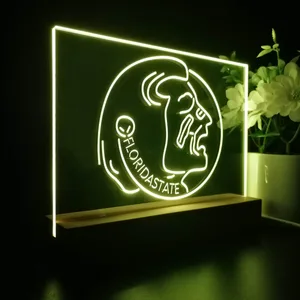 Florida State Seminoles Logo LED Desk Light