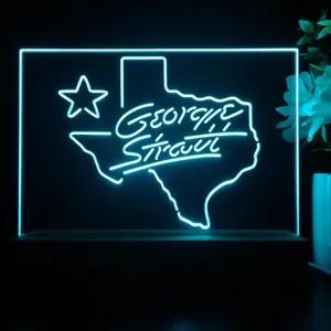 George Strait Name LED Desk Light