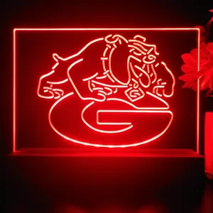 Georgia Bulldogs Logo LED Desk Light