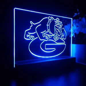 Georgia Bulldogs Logo LED Desk Light