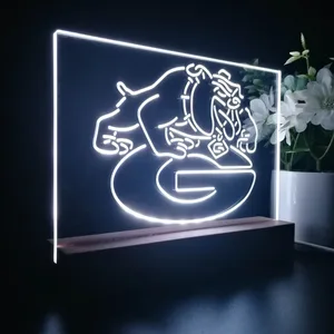 Georgia Bulldogs Logo LED Desk Light