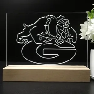Georgia Bulldogs Logo LED Desk Light