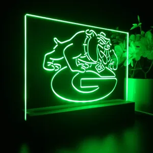 Georgia Bulldogs Logo LED Desk Light
