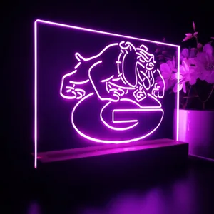 Georgia Bulldogs Logo LED Desk Light