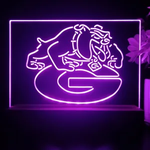 Georgia Bulldogs Logo LED Desk Light