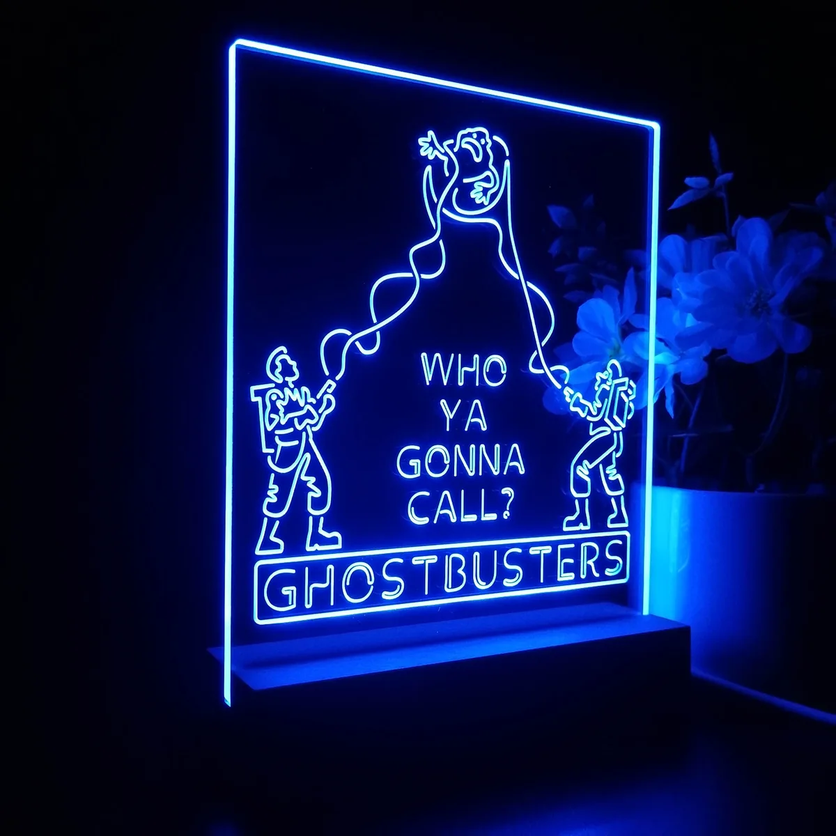 Ghostbusters Who Ya Gonna Call? LED Desk Light