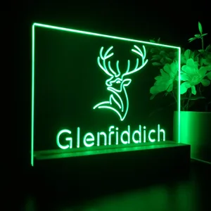 Glenfiddich Whisky Logo LED Desk Light