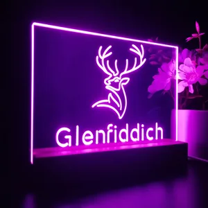 Glenfiddich Whisky Logo LED Desk Light